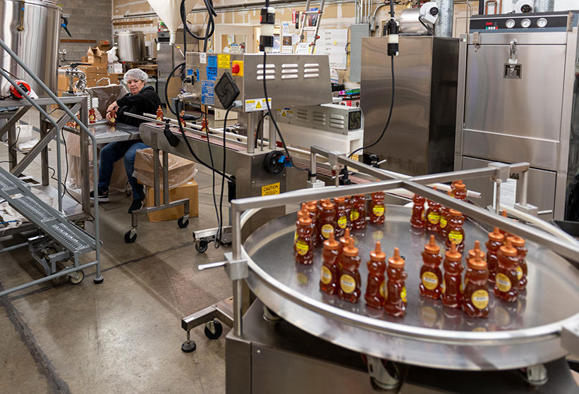 Gipson's Golden honey production